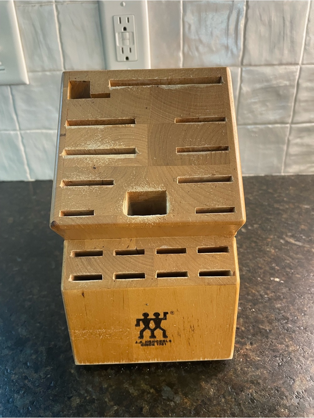J.A. Henckels 19-Slot Wooden Super Knife Storage Block